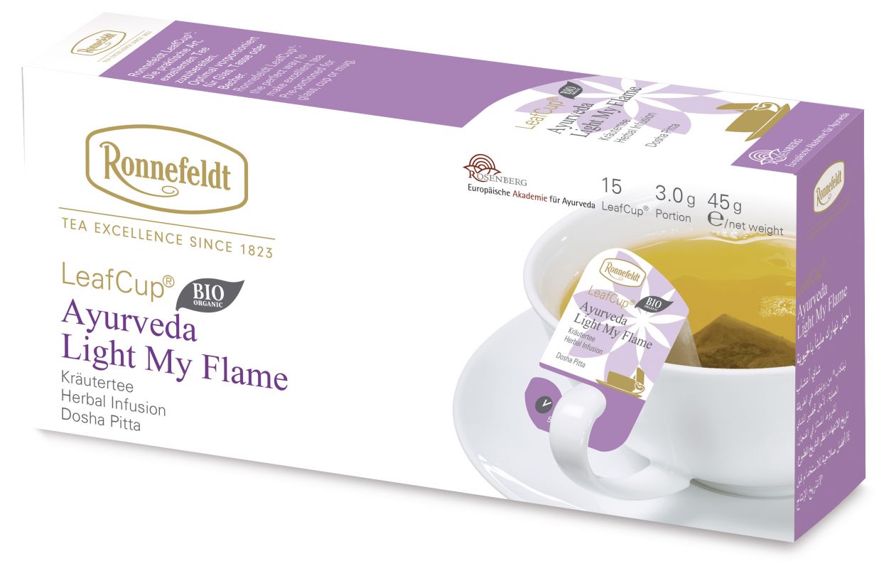 Ronnefeldt LeafCup Ronnefeldt BIO Ayurveda Tee, Light My Flame| 6 x 15 Stück 