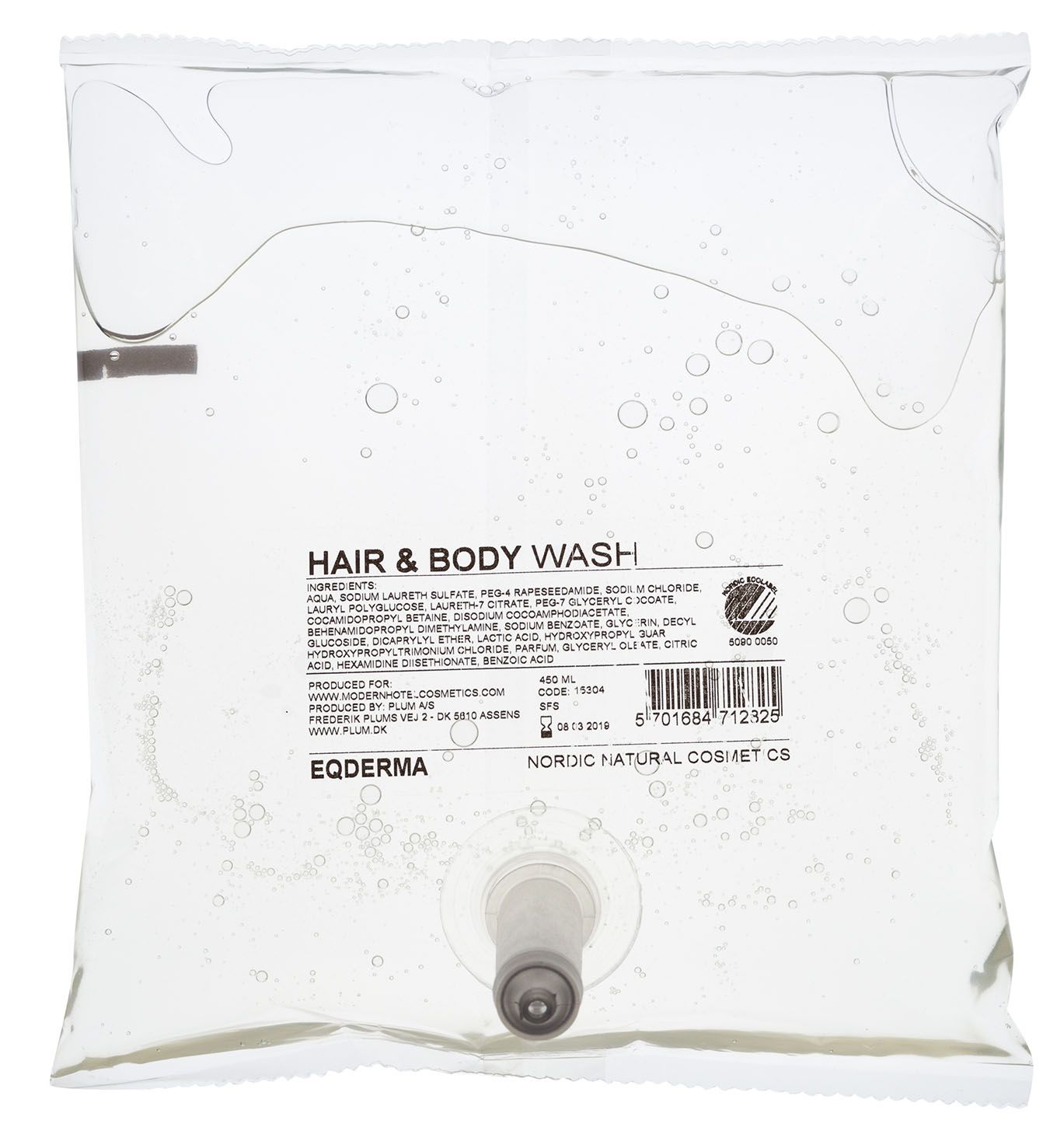 THE SPA COLLECTION ECO-Duschgel Spender HairBodyWash 450 ml.  