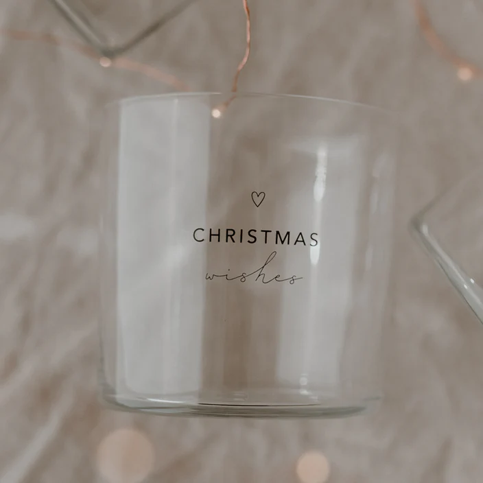 Trinkglas im 2er Set, Christmas schwarz