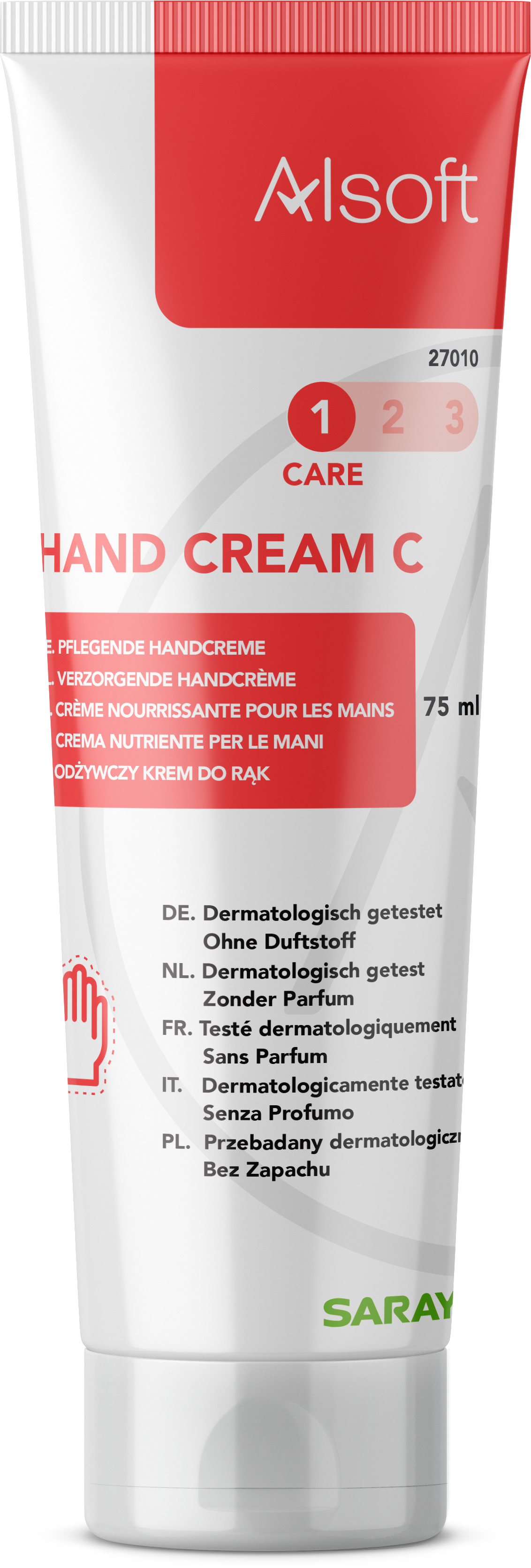 SARAYA Alsoft Handcreme C- Care, 75ml Tube 