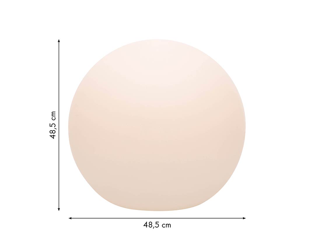 Kugelleuchte Shining Globe Ø 50 cm, Farbe weiß  