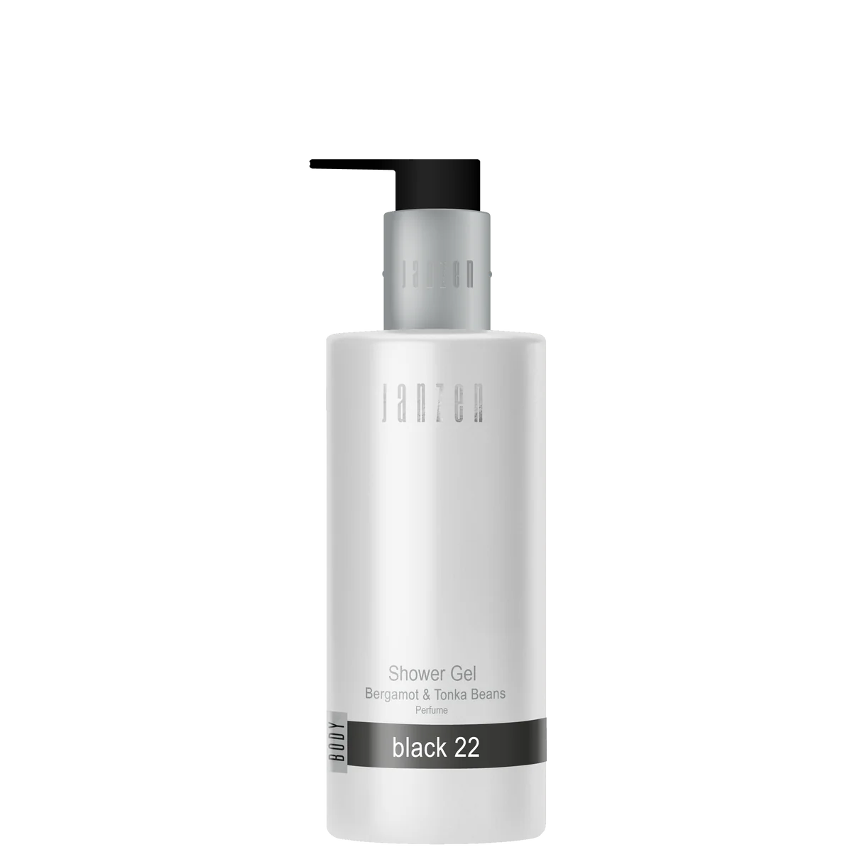 JANZEN Black22, Duschgel, 300 ml recycelte Flasche, 30 Stück    