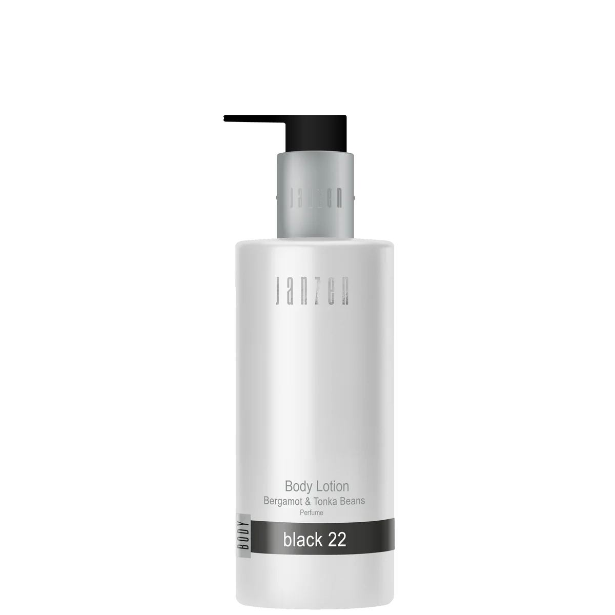 JANZEN Black22, Bodylotion, 300 ml recycelte Flasche, 30 Stück    