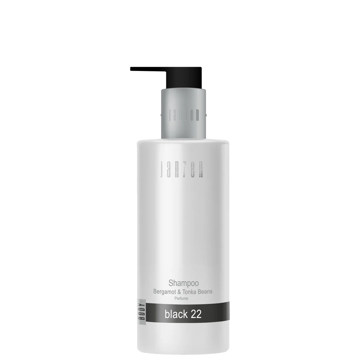 JANZEN Black22, Shampoo, 300 ml recycelte Flasche, 30 Stück     