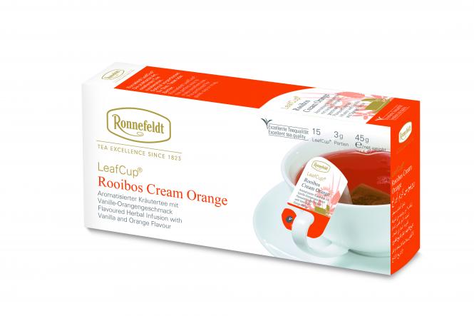 Ronnefeldt LeafCup Rooibos Cream Orange | 6 x 15 Stück