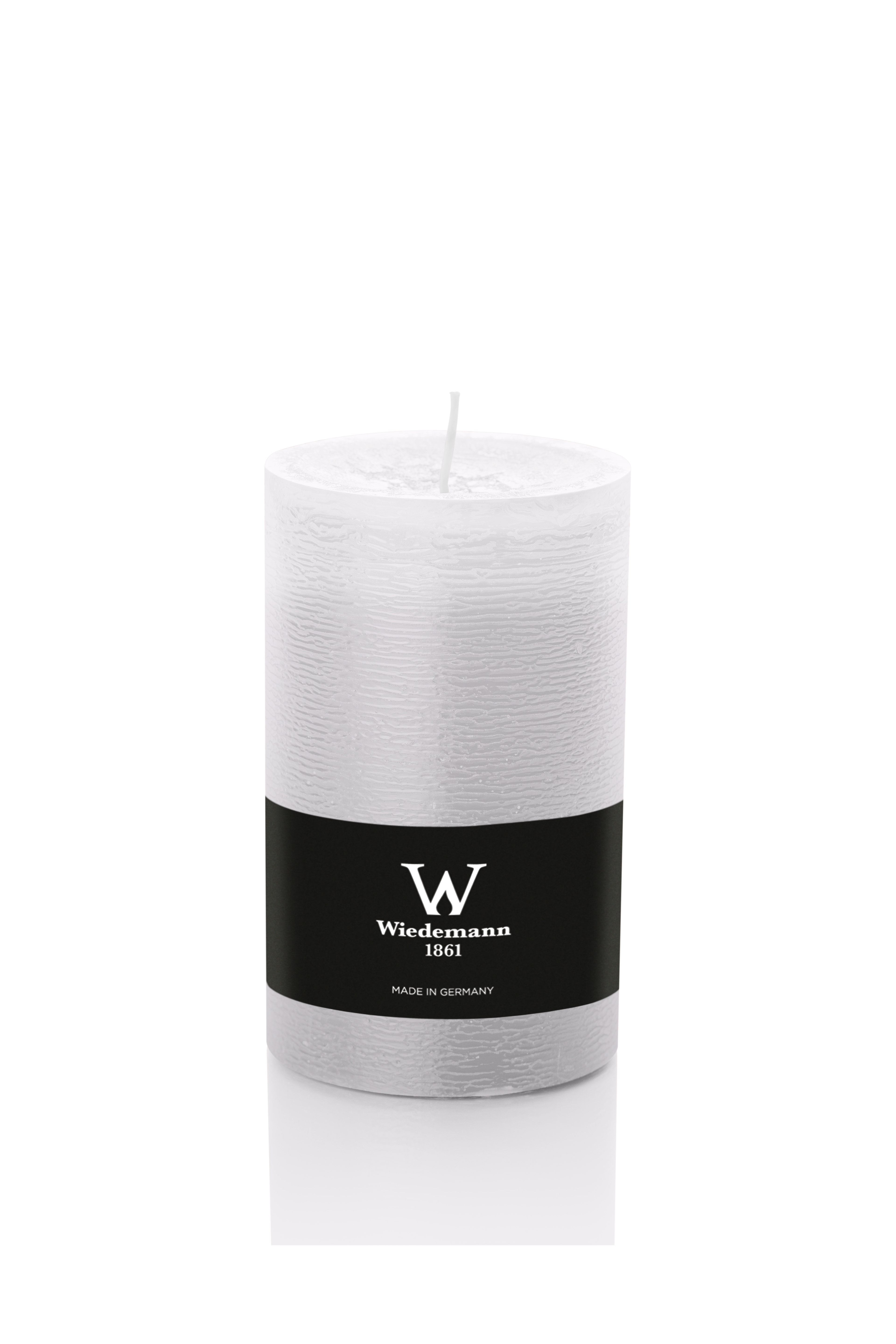  Marble Kerzen durchgefärbt, 100x68 mm, weiß, 8 Stück 