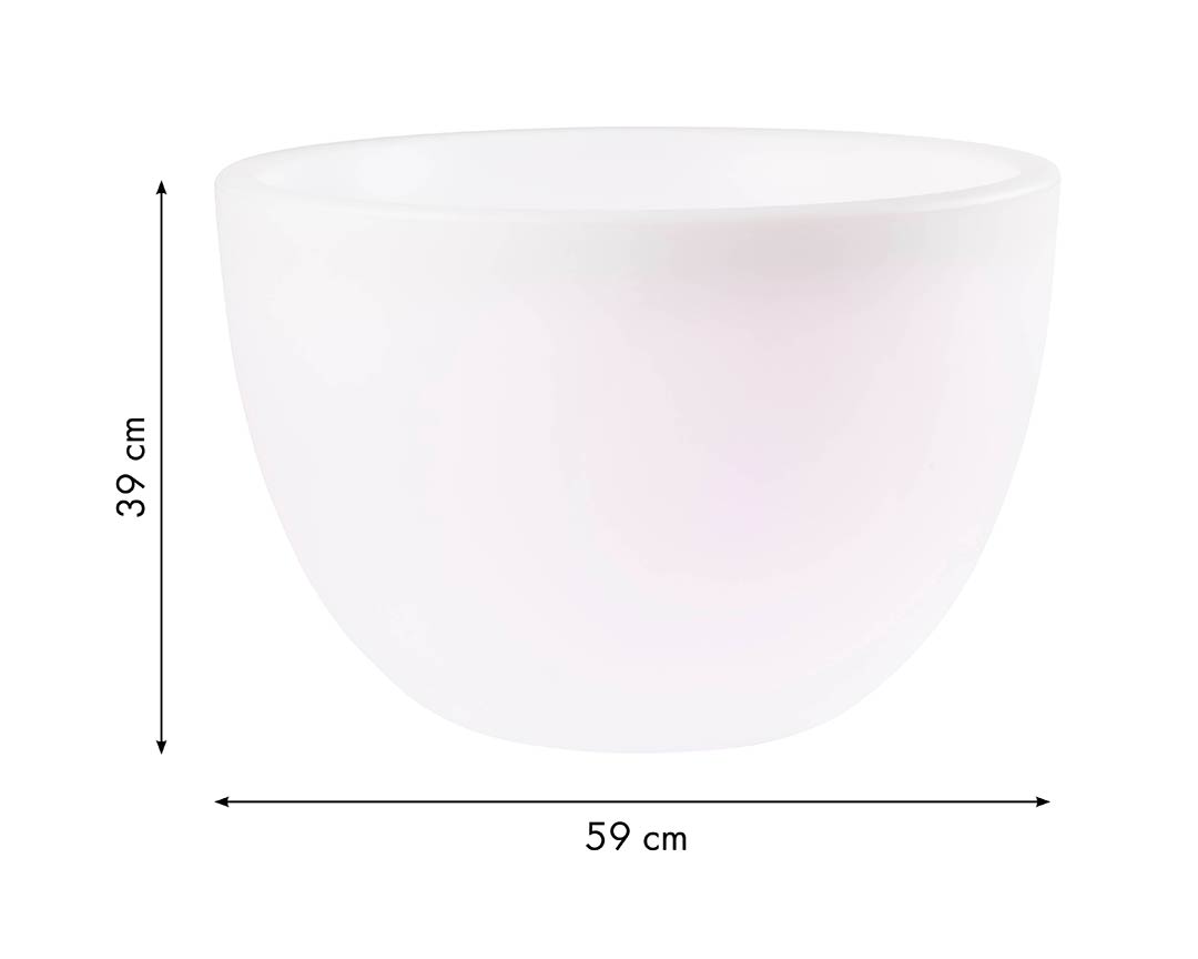 LED Blumentopf / Tisch, Shining Curvy Pot XM, mit RGB LED, bunt