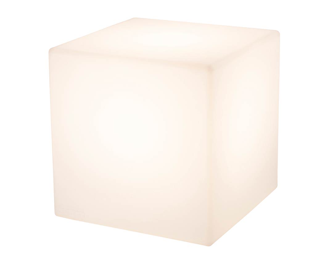 Leuchtwürfel Shining Cube, 33cm, weiß. 