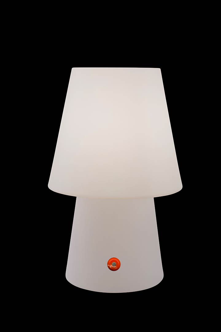 Stehleuchte No.1, 30 cm, 3-stufige LED mit Akku, weiß