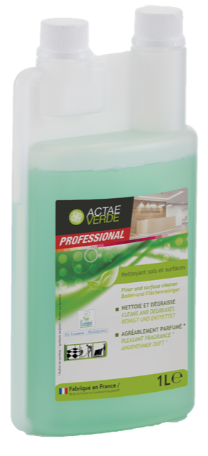 Actae Verde - Boden-und Flächenreiniger, Dosierflasche 1,L, EU Ecolabel 