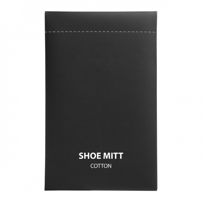 Schuhputz-Tuch im ECO - STONE-PAPER sachet, schwarz   