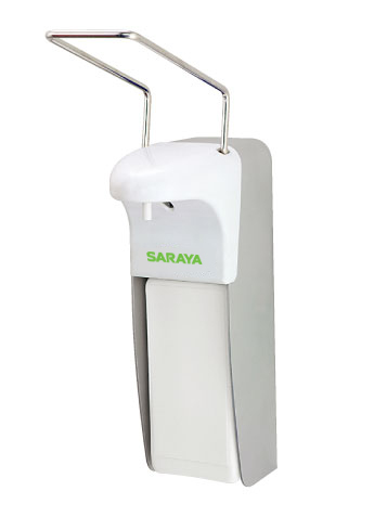 SARAYA Armhebel-Spender  MDS-1000  Aluminium.